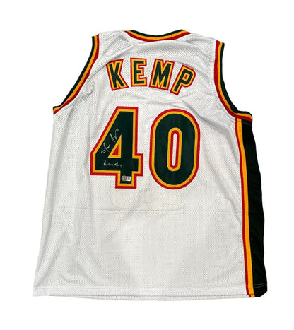 Shawn Kemp Signed Seattle Supersonics Custom Jersey "Reign Man" (BAS)