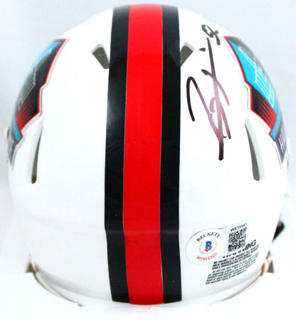 Ray Lewis Signed Baltimore Ravens Black Speed Mini Helmet