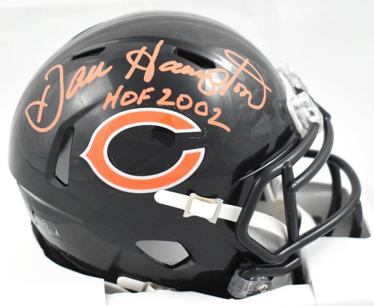 Dan Hampton Signed Chicago Bears Orange Speed Mini Helmet