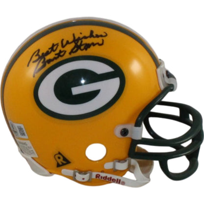 Bart Starr Signed Green Bay Packers VSR4 Mini Helmet