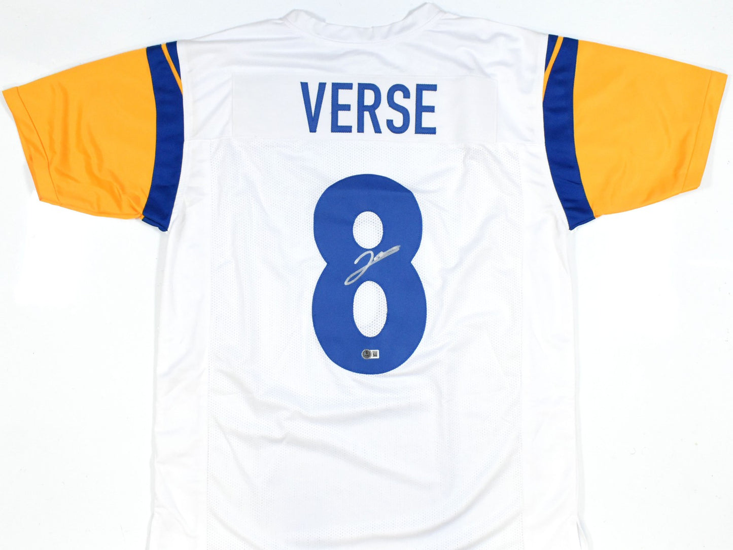 Jared Verse Signed Los Angeles Rams White Custom Jersey