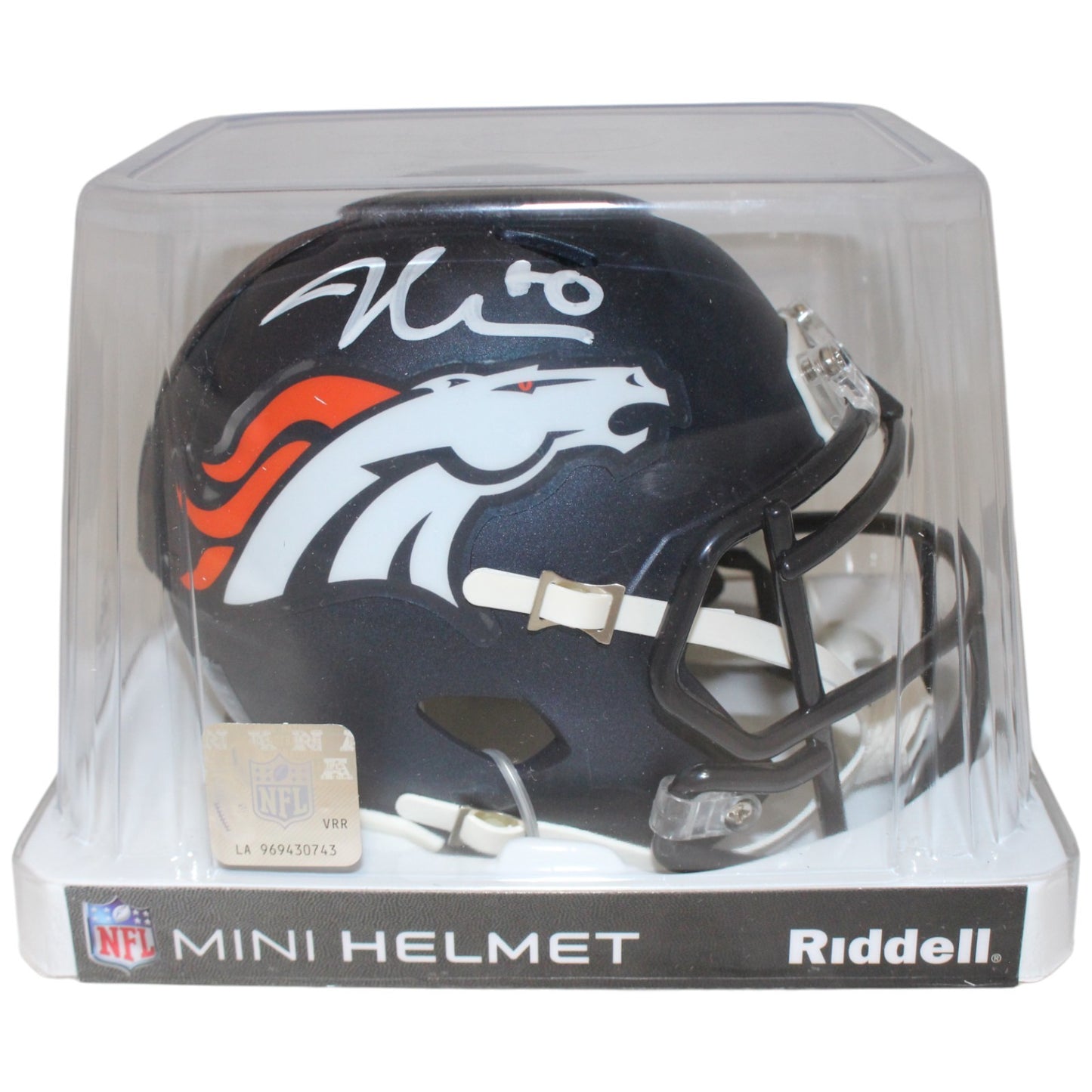 Jonathon Cooper Autographed Denver Broncos Mini Helmet