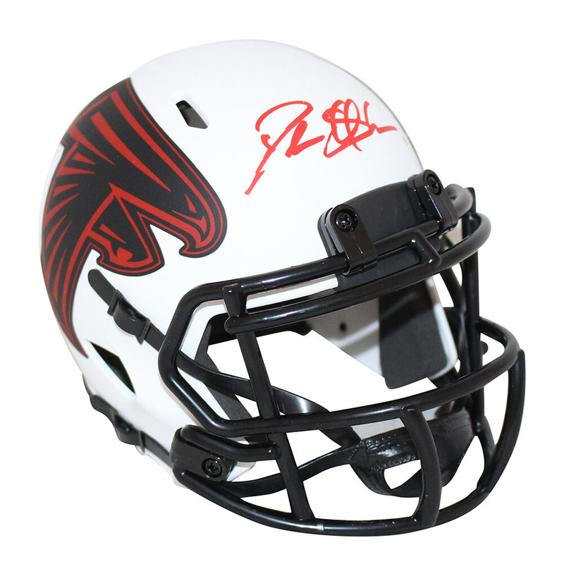 Deion Sanders Signed Atlanta Falcons Lunar Speed Mini Helmet (BAS)
