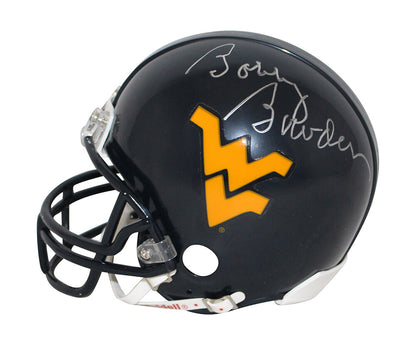Bobby Bowden Signed West Virginia Mountaineers Mini Helmet (BAS)