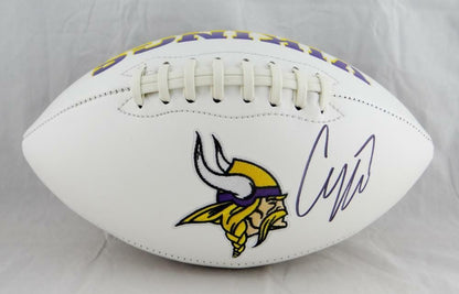 Case Keenum Autographed Minnesota Vikings Logo Football
