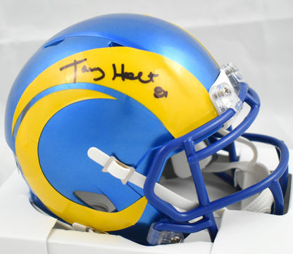 Torry Holt Autographed Los Angeles Rams Speed Mini Helmet