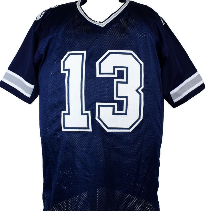 Michael Gallup Autographed Blue Custom Jersey