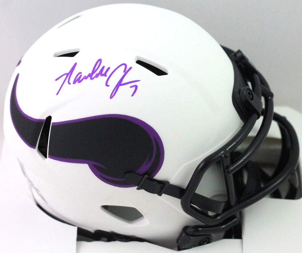 Randall Cunningham Signed Minnesota Vikings Lunar Speed Mini Helmet