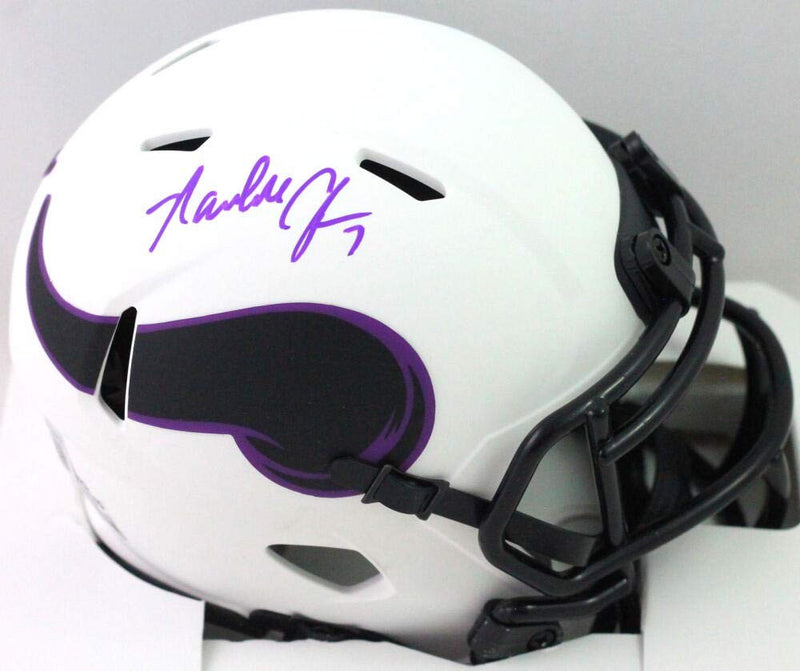Randall Cunningham Signed Minnesota Vikings Lunar Speed Mini Helmet