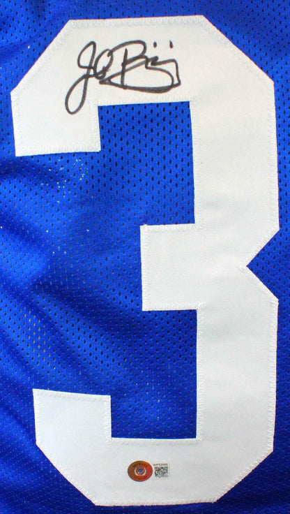 John Riggins Signed Blue Custom College Jersey
