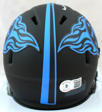 Derrick Mason Signed Tennessee Titans Eclipse Speed Mini Helmet