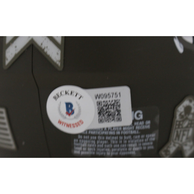 Lawrence Taylor Signed New York Giants 2022 Salute to Service Mini Helmet