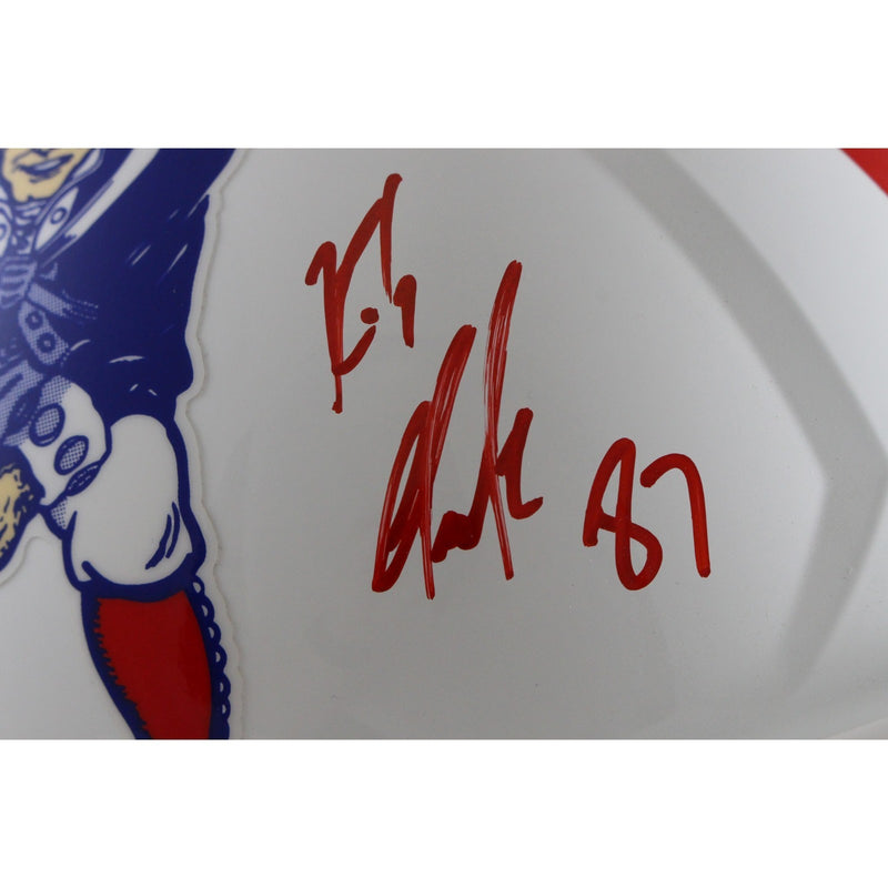 Rob Gronkowski New England Patriots Autographed Full Size Throwback Helmet