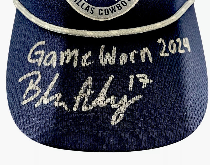 Brandon Aubrey Autographed Game Worn 2024 Dallas Cowboys Hat