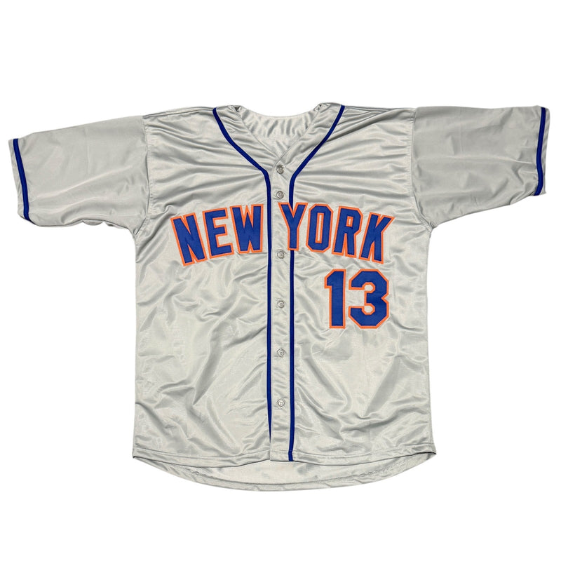 Edgardo Alfonzo Signed New York Mets Custom Grey Jersey (JSA COA)