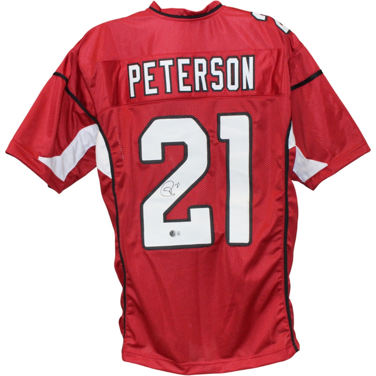 Patrick Peterson Autographed Red Pro Style Jersey (Beckett Witnessed)