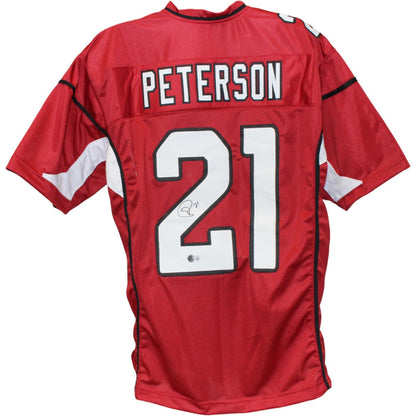 Patrick Peterson Autographed Red Pro Style Jersey (Beckett Witnessed)