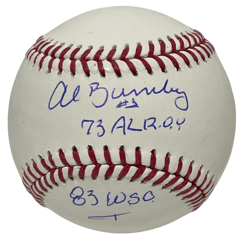 Al Bumbry Signed Official Major League Baseball (73 AL ROY & 83 WSC) BAS
