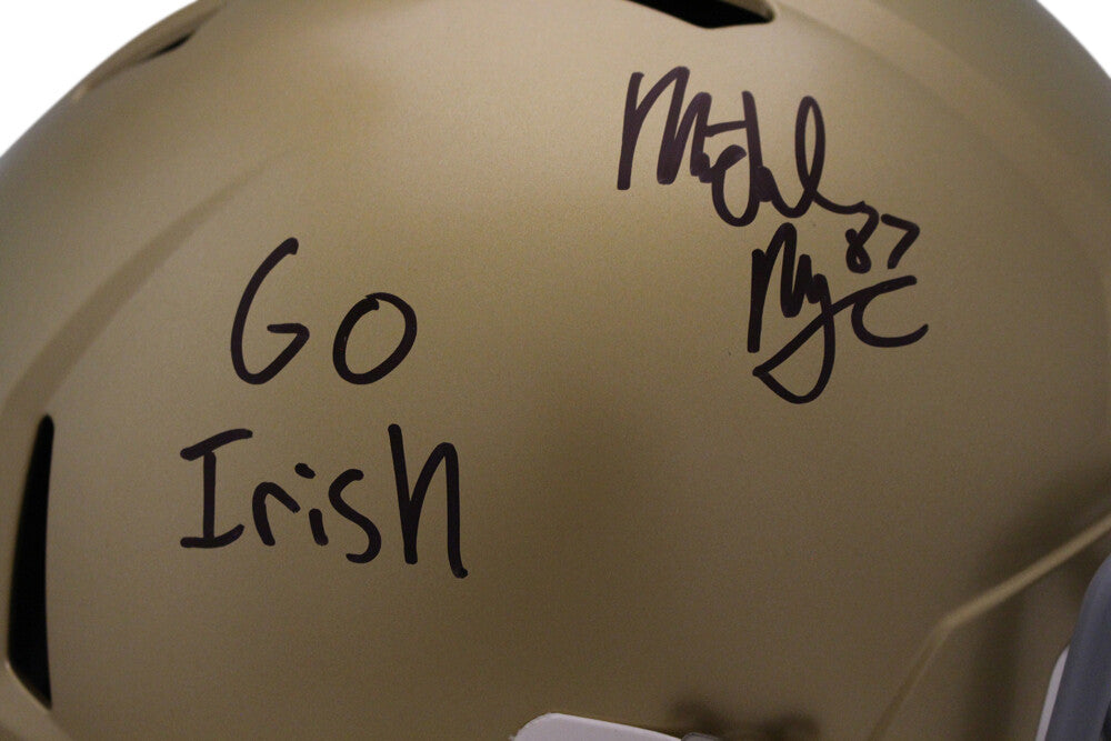 Michael Mayer Notre Dame Fighting Irish Signed Full Size Helmet