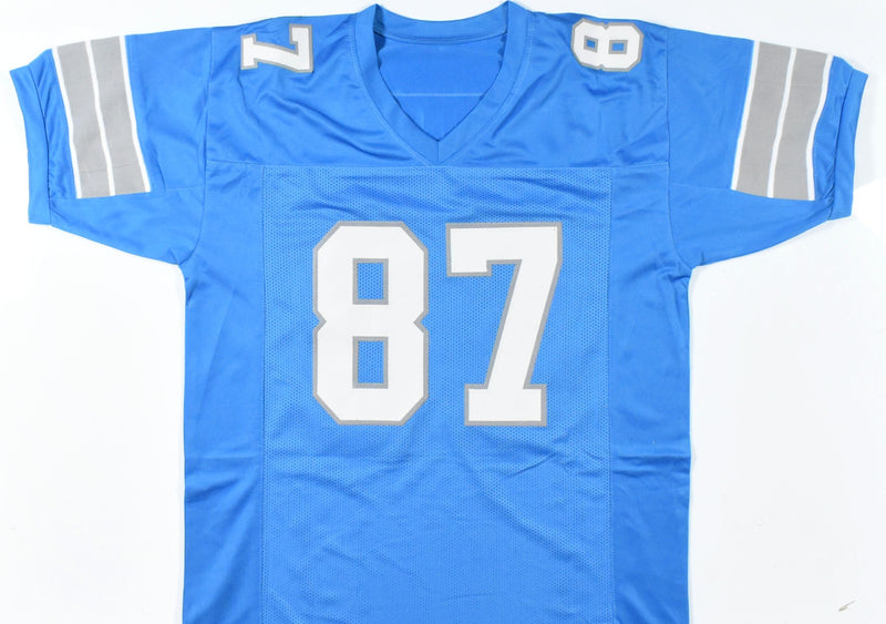 Sam LaPorta Autographed Detroit Lions Custom Blue Jersey