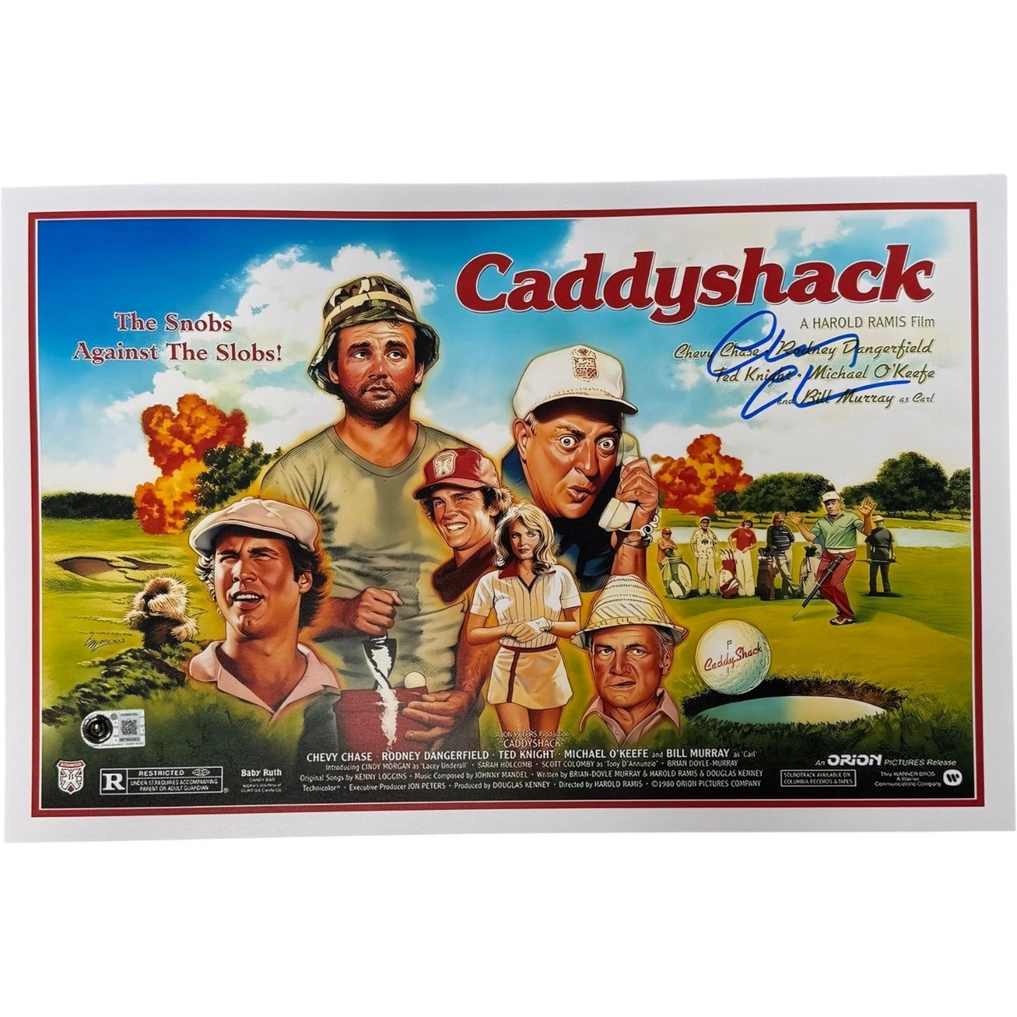 Chevy Chase Signed Caddyshack 11x17 Photo