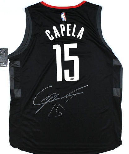 Clint Capela Signed Houston Rockets Black Nike Jersey