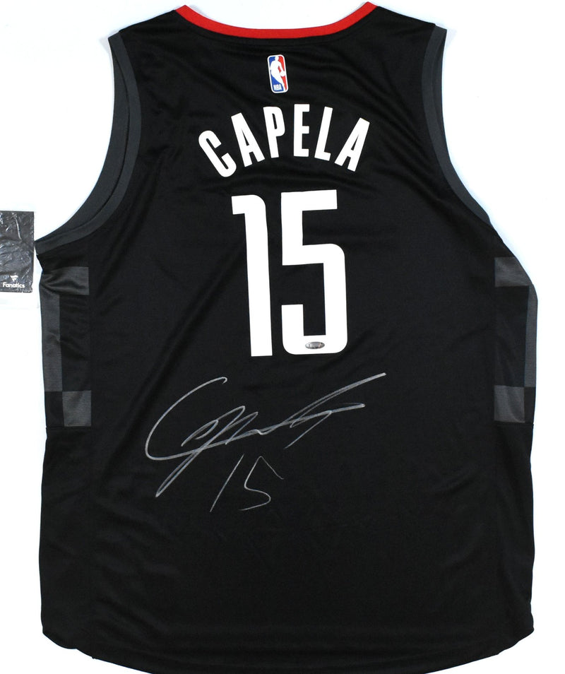 Clint Capela Signed Houston Rockets Black Nike Jersey