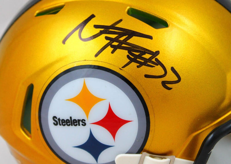 Najee Harris Signed Pittsburgh Steelers Flash Speed Mini Helmet