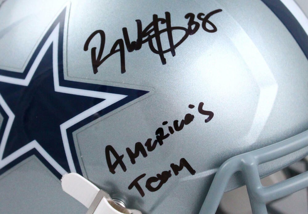 Roy Williams Signed Dallas Cowboys Full Size Speed Helmet - Black