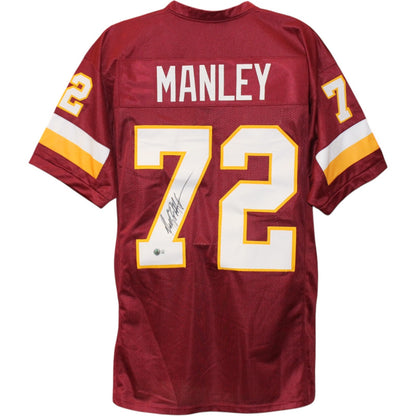 Dexter Manley Autographed Pro Style Custom Red Football Jersey