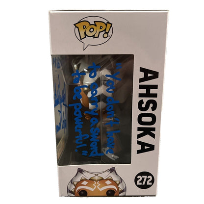Ashley Eckstein Signed Ahsoka Tano #272 Star Wars Funko Pop w/ Inscriptions