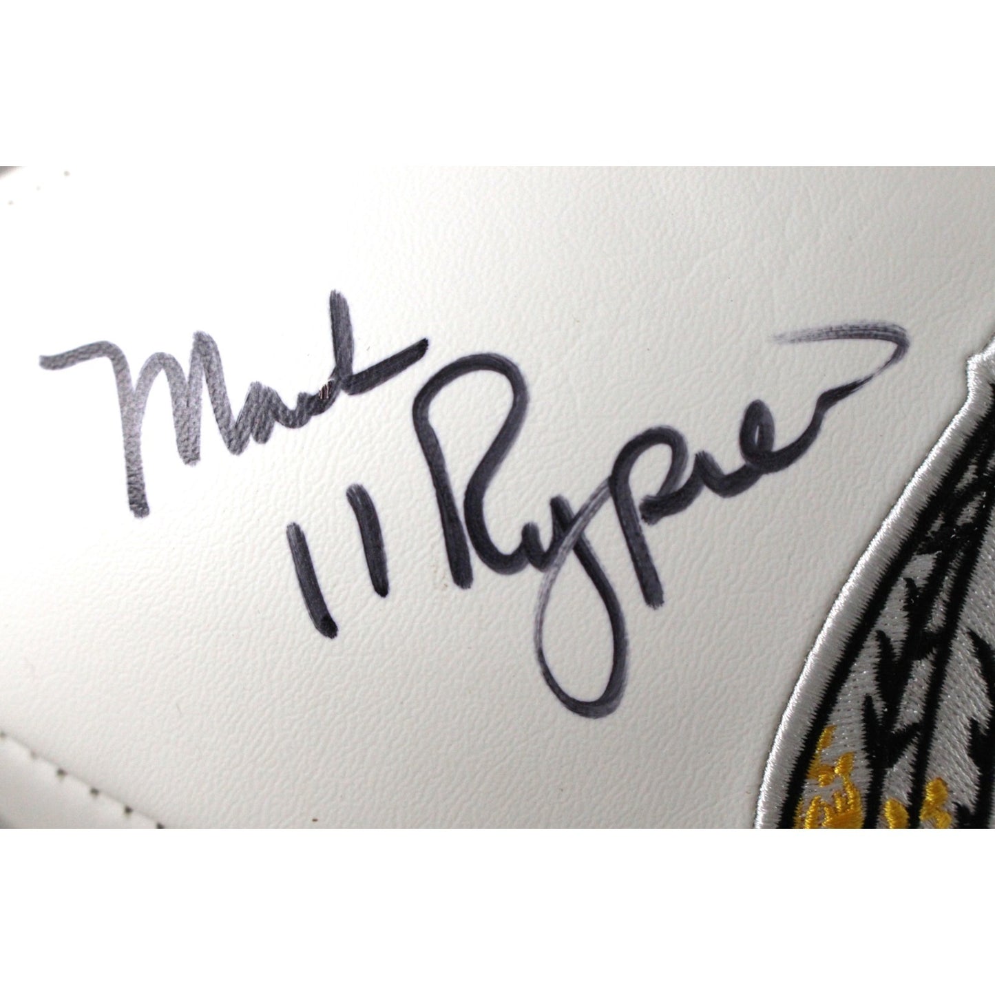 Mark Rypien Autographed Washington Redskins Logo Football (SB MVP)