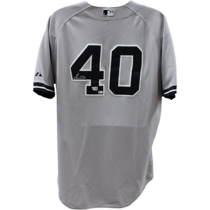 Luis Severino Signed New York Yankees Grey Majestic Jersey