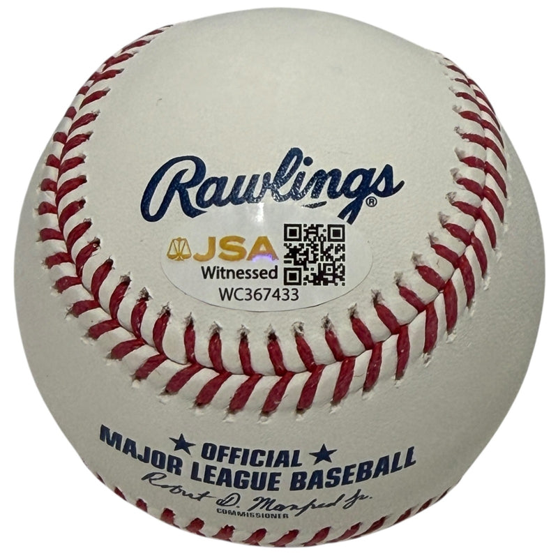 R.A. Dickey Signed ROMLB Baseball (2012 NL Cy Young Inscription) JSA