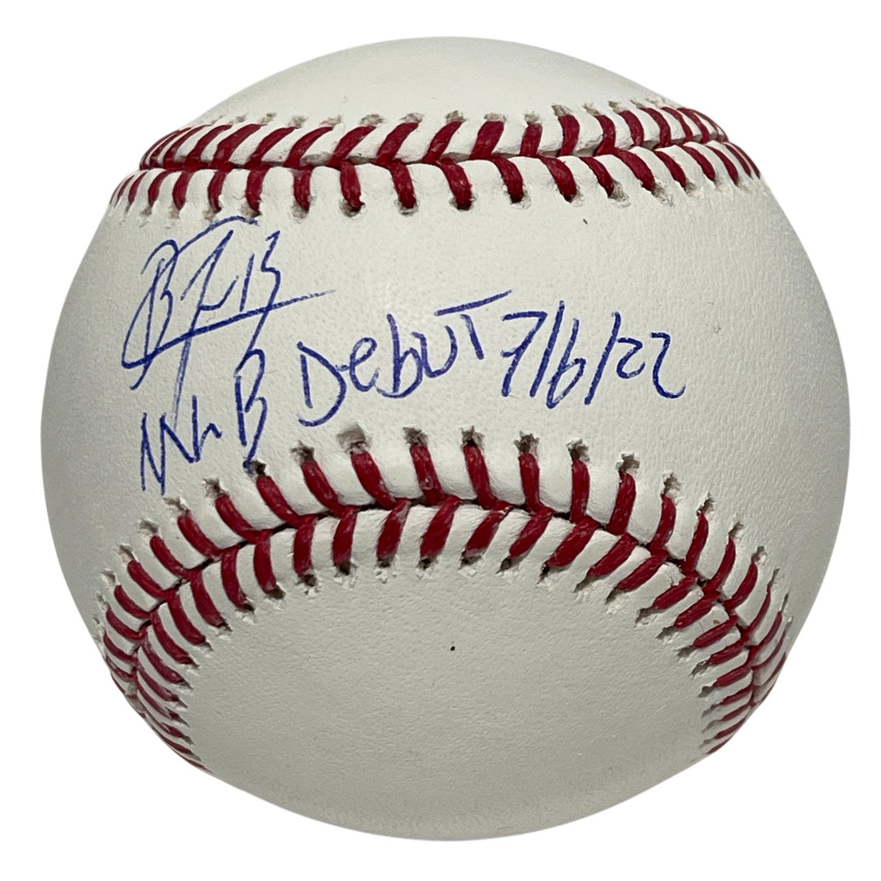 Brayan Bello Signed ROMLB Baseball MLB Debut 7/6/22 Inscribed Beckett COA