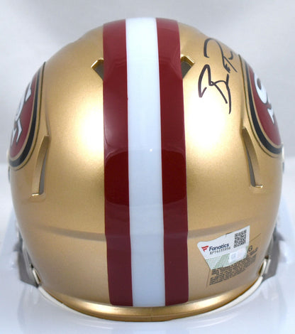 Brock Purdy Signed San Francisco 49ers Black Mini Helmet