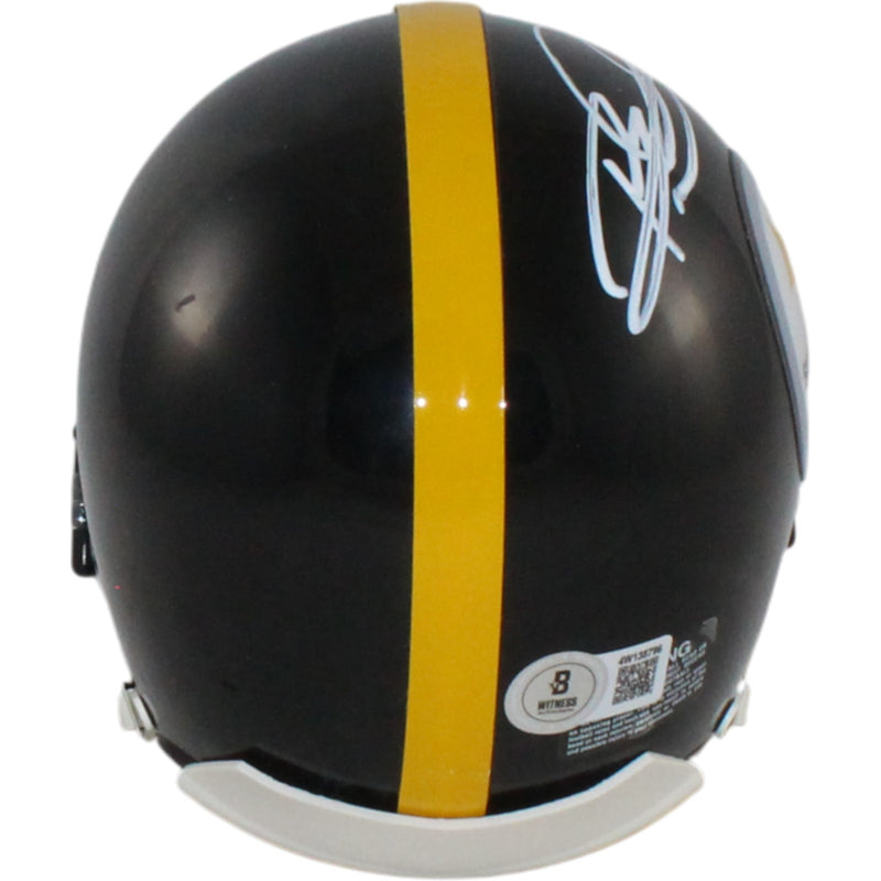 Rod Woodson Pittsburgh Steelers Signed VSR4 Mini Helmet HOF Inscription