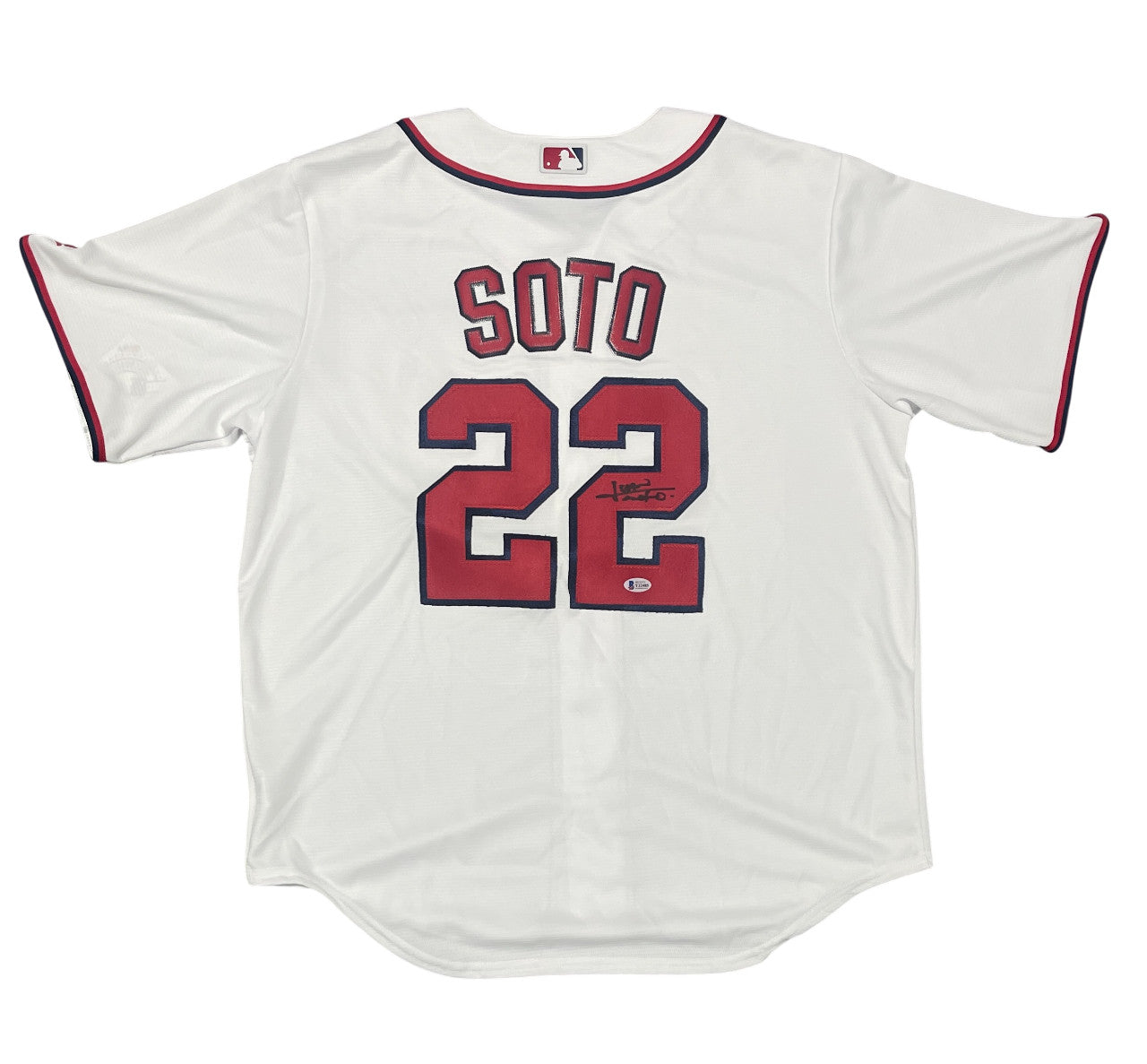 Juan Soto Signed Washington Nationals Majestic Baseball Jersey Beckett COA