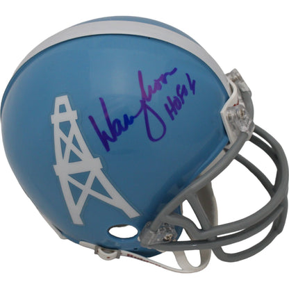 Warren Moon Signed Houston Oilers Throwback VSR4 Mini Helmet (HOF)