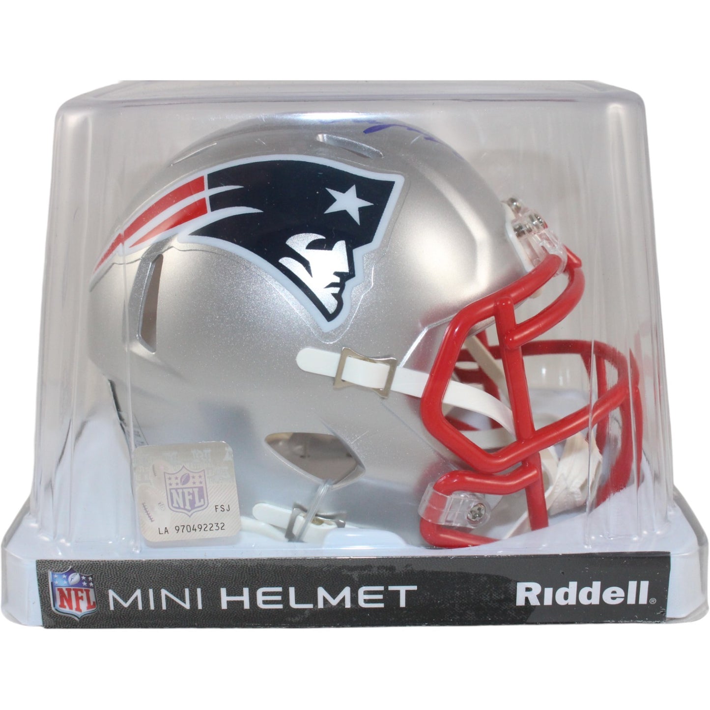 Christian Gonzalez Autographed New England Patriots Speed Mini Helmet