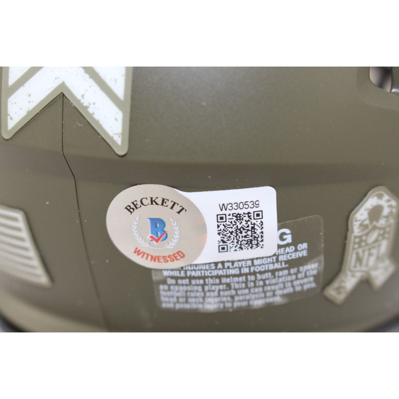 JJ Watt Signed Houston Texans 2022 Salute to Service Mini Helmet