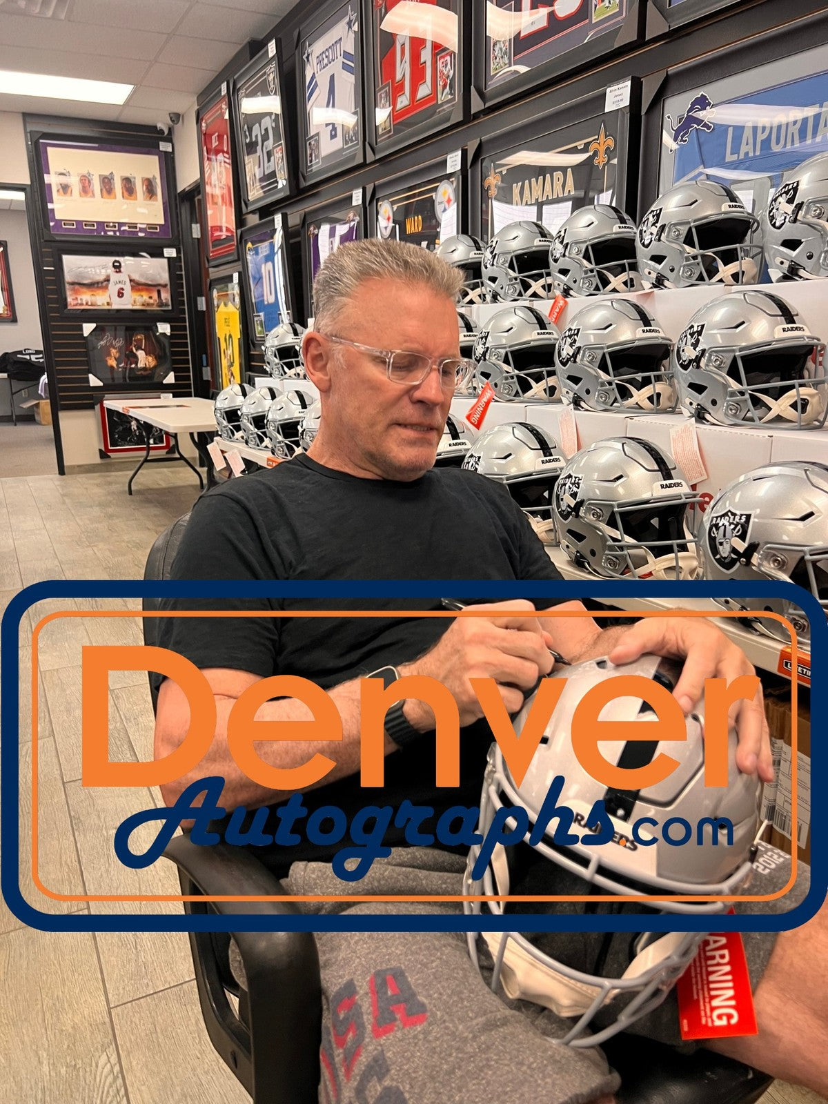 Howie Long Las Vegas Raiders Autographed Authentic SpeedFlex Helmet