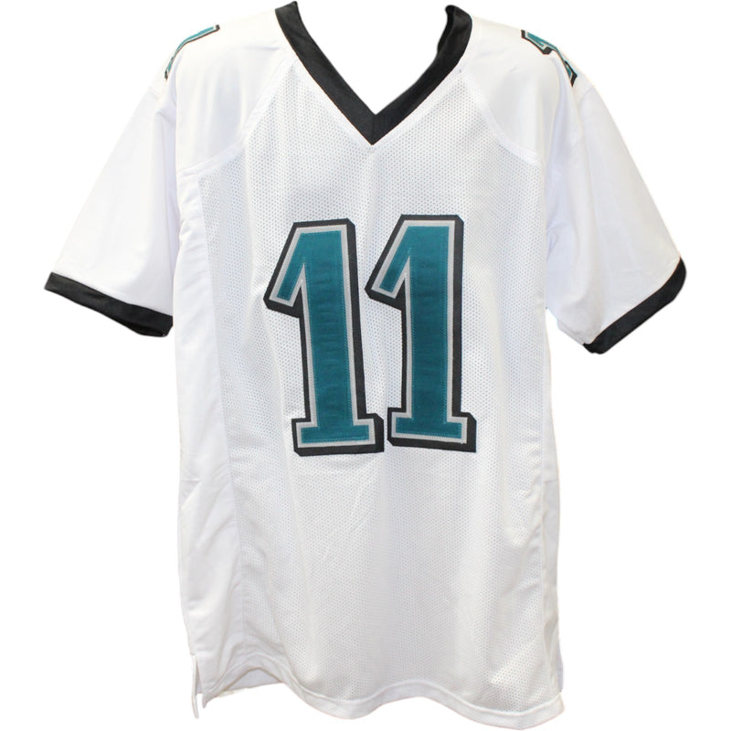 AJ Brown Autographed White Pro Style Jersey (Beckett Witnessed)