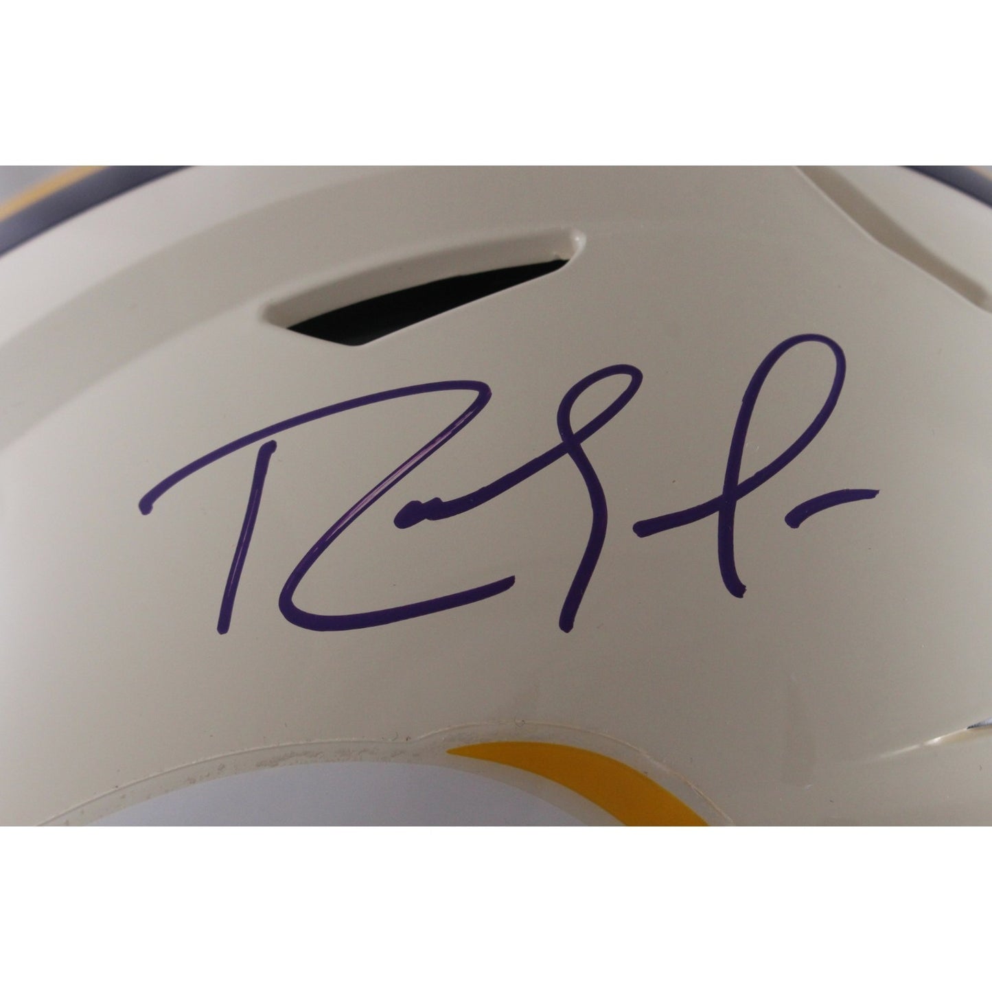 Randy Moss Autographed Minnesota Vikings Full Size SpeedFlex Retro Helmet