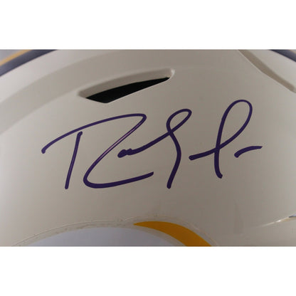 Randy Moss Autographed Minnesota Vikings Full Size SpeedFlex Retro Helmet