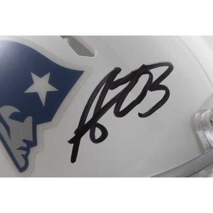 AJ Brown Signed New England Patriots Rivalries Mini Helmet