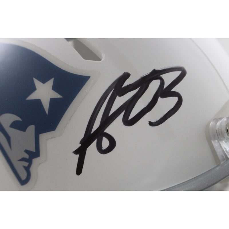AJ Brown Signed New England Patriots Rivalries Mini Helmet