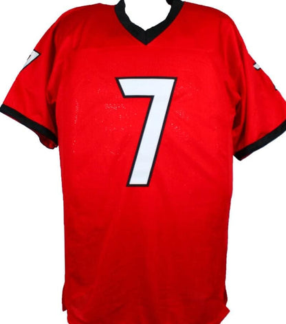 Quay Walker Autographed Red Custom Football Jersey