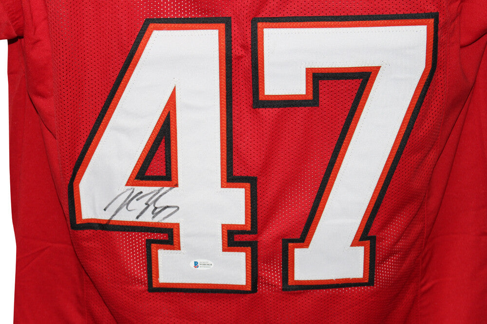 John Lynch Autographed Tampa Bay Buccaneers Custom Red Jersey (BAS)