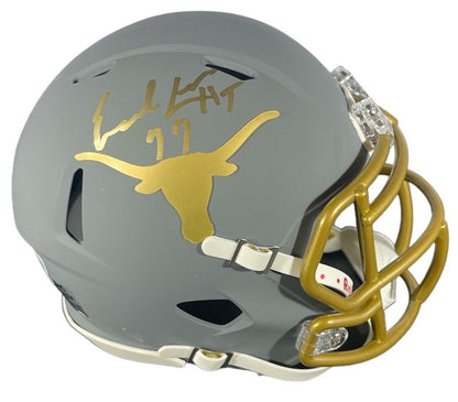 Earl Campbell Signed Texas Longhorns Slate Mini Helmet HT 77 Beckett BAS